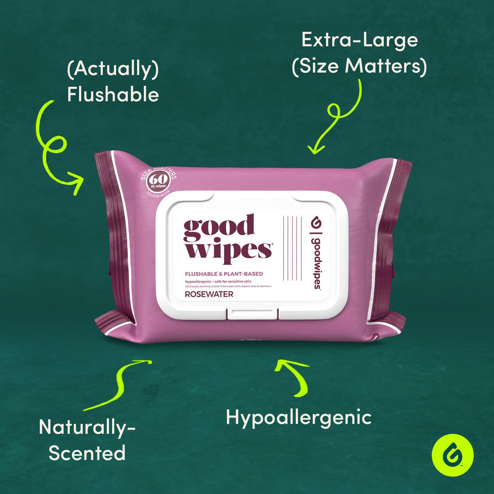 Goodwipes Flushable & Biodegradable Wipes with Bota