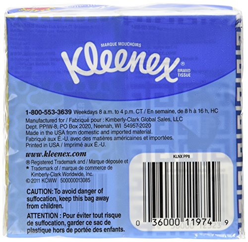 Kleenex® 3-Ply Pocket Packs Facial Tissues (16 packs of