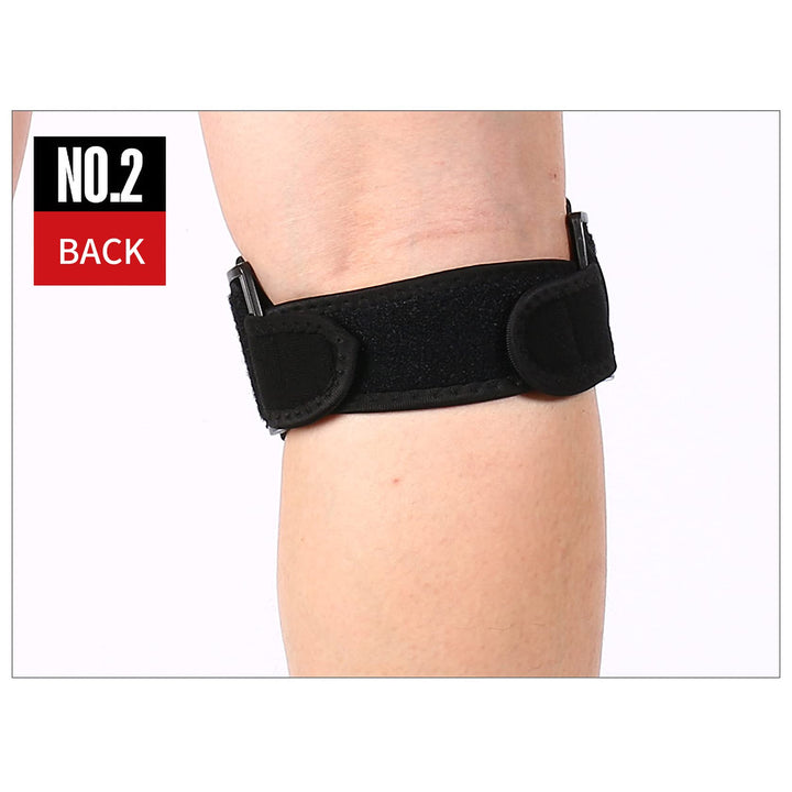HSManLian Patella Knee Strap Adjustable Knee Brace Patellar Tendon Support for Running Soccer Basketball Volleyball black