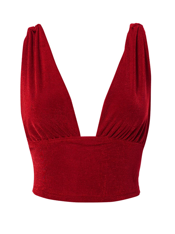 LYANER Women&#39;s Sexy Deep V Neck Slim Fitted Str