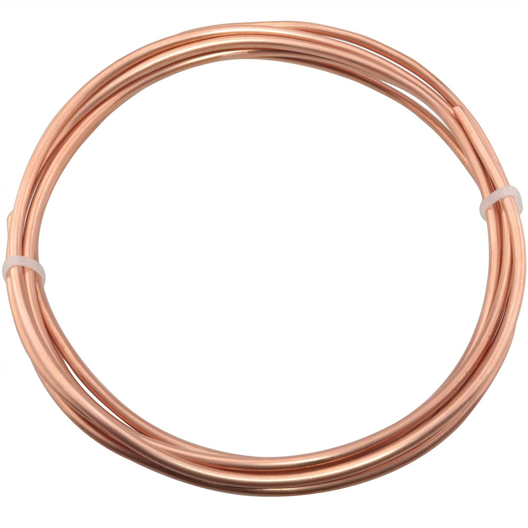 2 Meter 6.5Ft Refrigeration Capillary Pipe Tubing OD 3mm x ID 2mm Copper Tubing Coil Tube, Copper