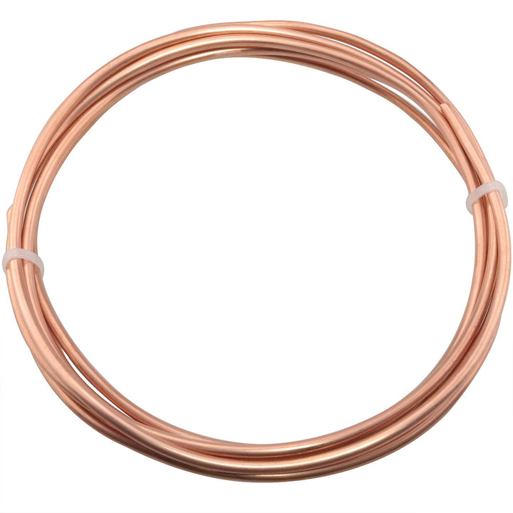 2 Meter 6.5Ft Refrigeration Capillary Pipe Tubing OD 3mm x ID 2mm Copper Tubing Coil Tube, Copper