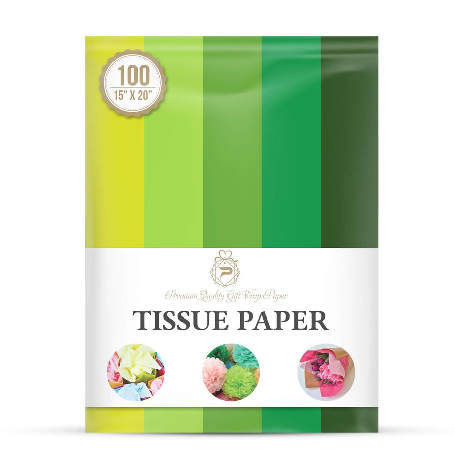 Green St Patricks Theme Tissue Paper for Gift Wrapping 