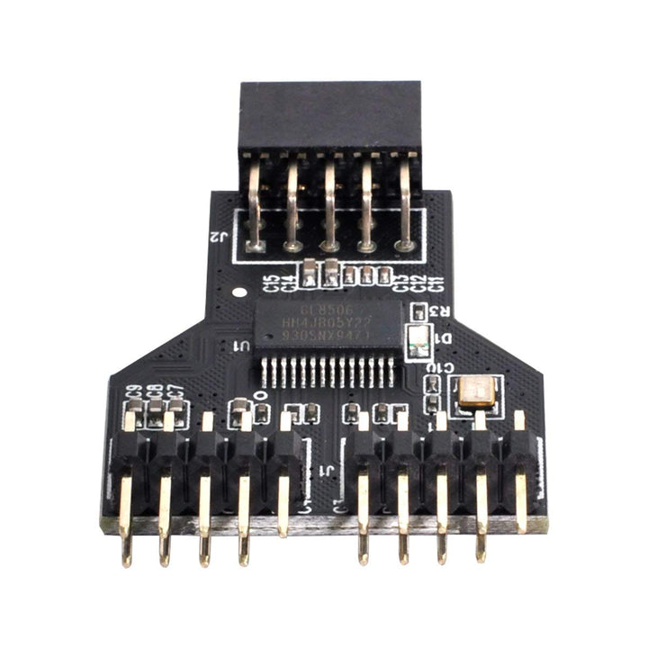 Motherboard 9pin USB 2.0 Header 1 to 2 Female Extension HUB Connector Adapter Port Multilier