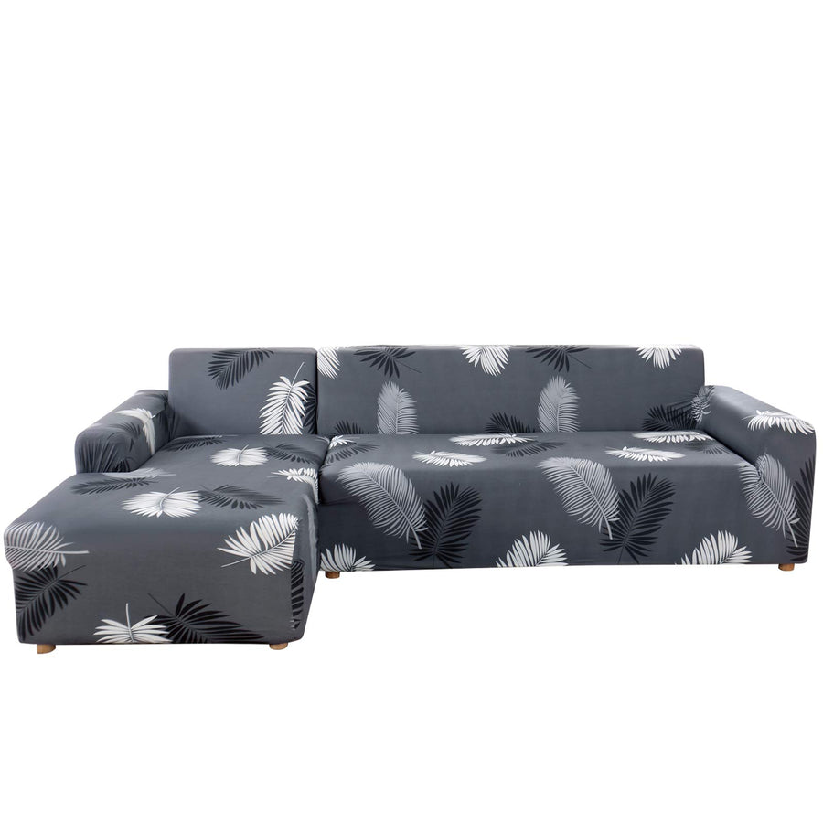 MIFXIN Sectional Sofa Covers L Shape Couch Slipcover 2 