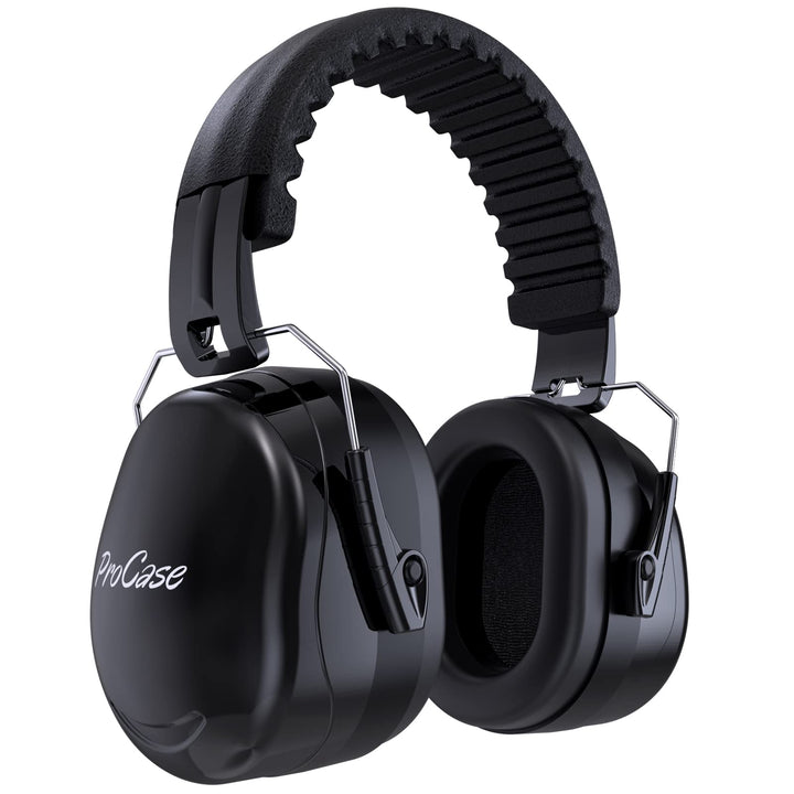 Ear Protection Earmuffs, NRR 32 dB Noise Cancelling Headphones Adults Autism, Adjustable Sound Blocking Headphones Hearing Protection Ear Muffs for Shooting Mowing Construction -Black