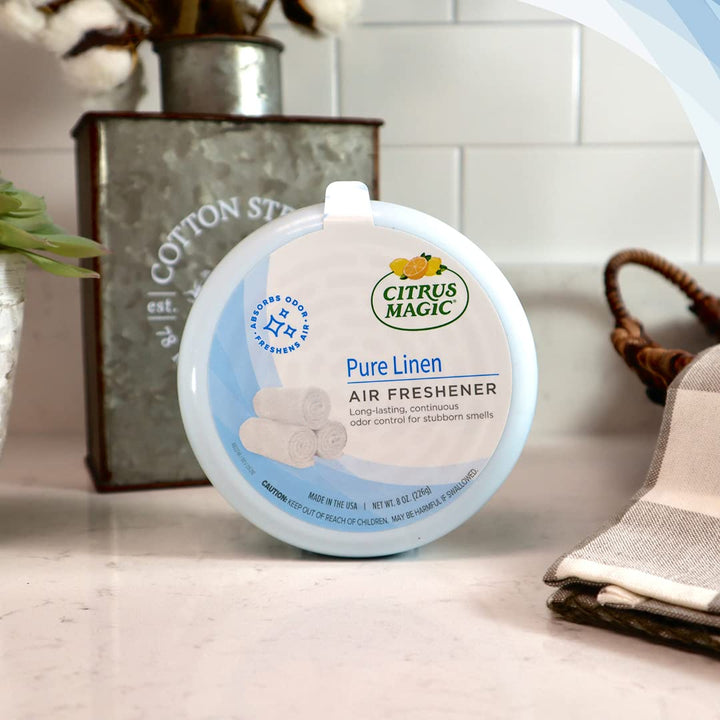 Solid Air Freshener, Pure Linen, 8-Ounce