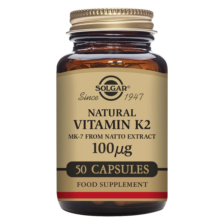 Solgar Vitamin K2 MK7 100mcg Vegetable Capsules Support