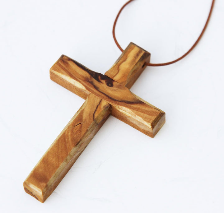 Wooden Cross Necklace, Christian gift, Faith Cross Pend