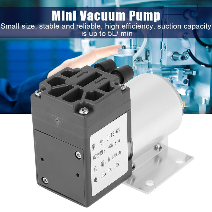 Vacuum Pumps, DC 12V 5L/min 120kpa Mini Vacuum Pump Neg