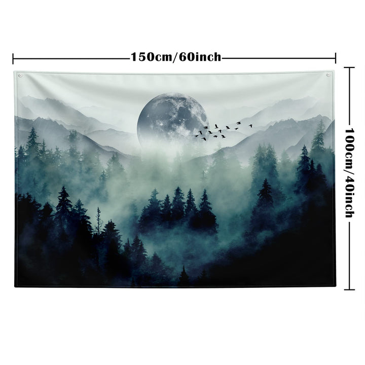Sun Moon Tapestry Stars Space Constellation Tapestry Psychedelic Black and White Tapestries,for Bedroom Aesthetic living Home Room Decor Wall Tapestry (40 inch x 60 inch , B1)