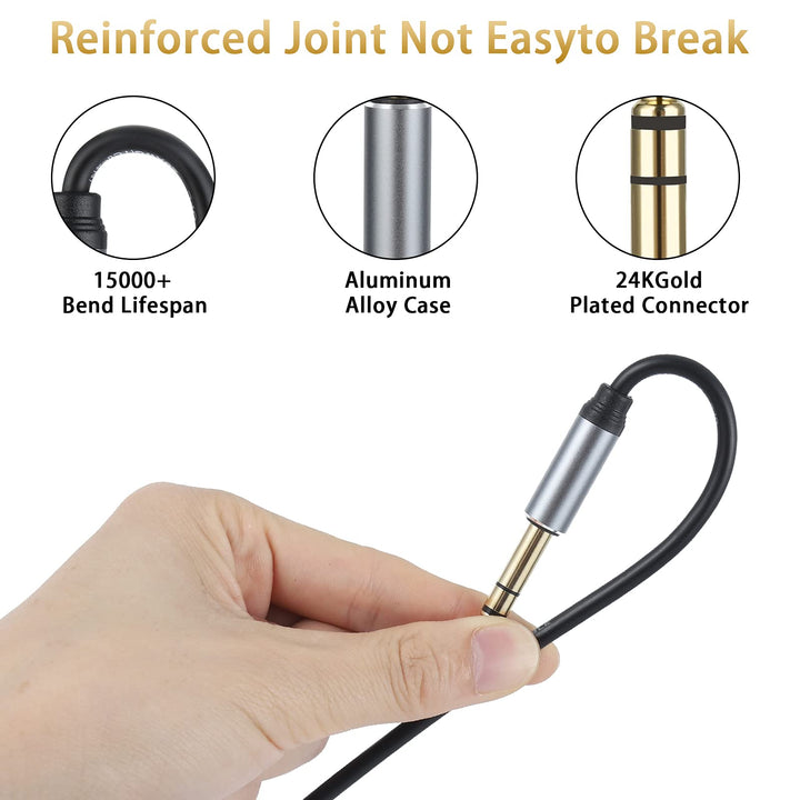 Lightning to 1/4 inch 6.35mm TRS Audio Stereo Cable for