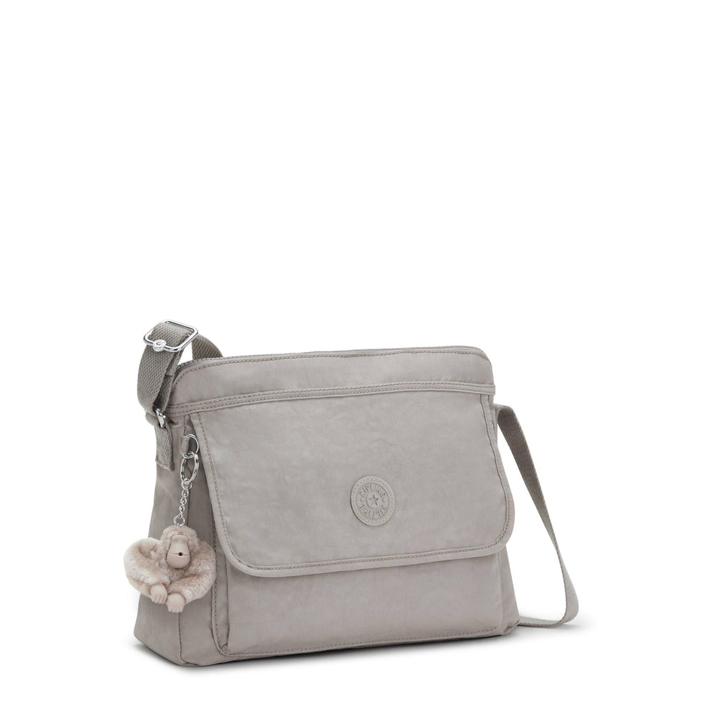womens WomenÂ’s Aisling Bag, Lightweight Everyday Purse, Nylon Shoulder Crossbody Bag, Grey Gris, 12 L x 8.87 H 4 D US