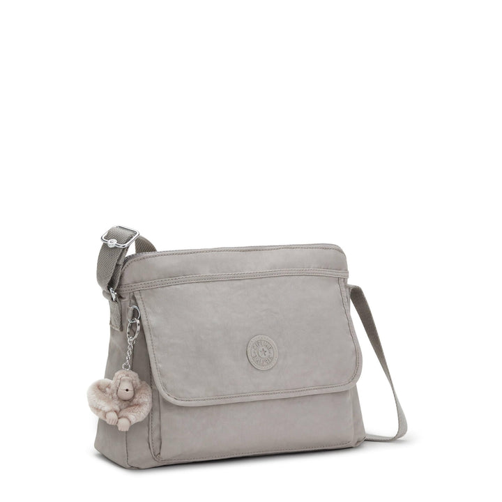 womens WomenÂ’s Aisling Bag, Lightweight Everyday Purse, Nylon Shoulder Crossbody Bag, Grey Gris, 12 L x 8.87 H 4 D US