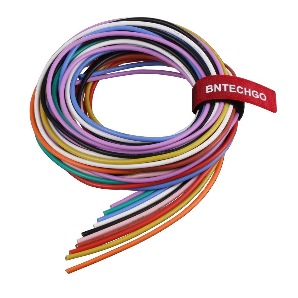 16 Gauge Silicone Wire Kit 10 Color Each 5 ft Flexible 16 AWG Stranded Tinned Copper Wire