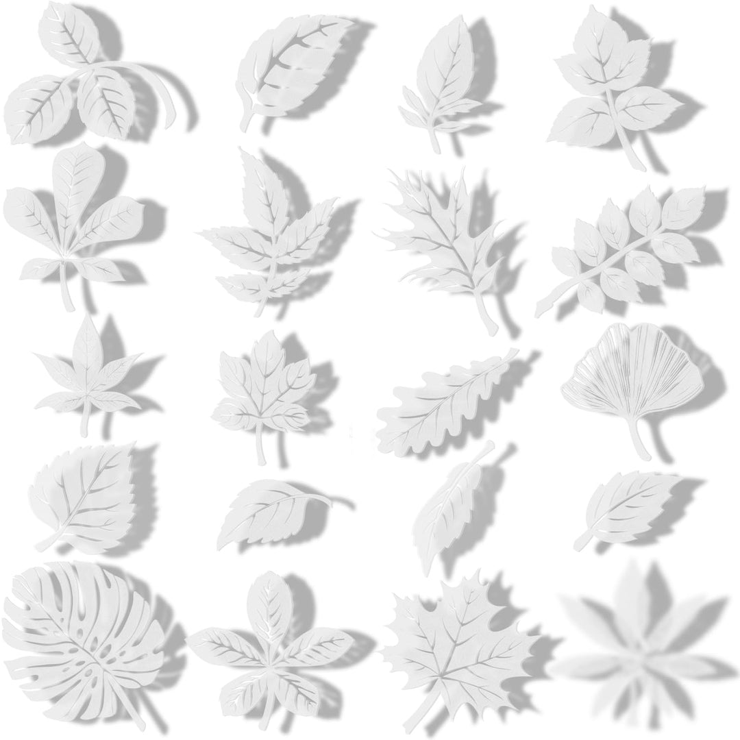 20 Pcs Leaf Window Decals for Bird Strikes Anti Collision Window Stickers Window Strike Prevention Stickers Decal Assorted Large Leaf Anti Collision Window Clings Prevent People Bird Strike on Glass