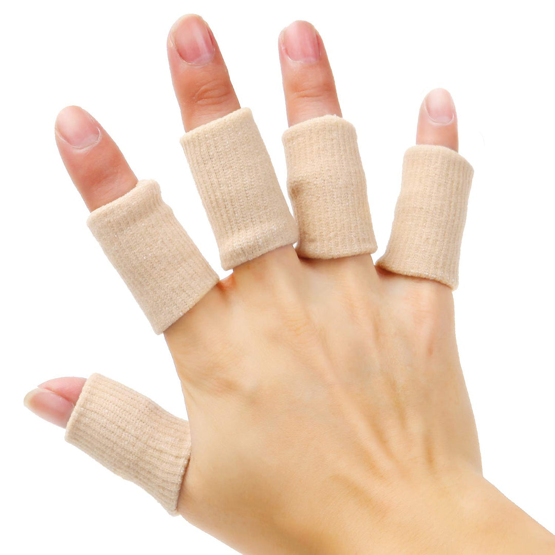 Senkary 20 Pieces Finger Sleeves Protectors Thumb Brace