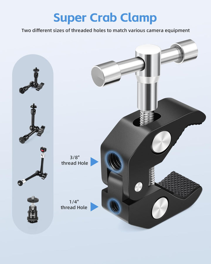 UTEBIT 5 inch Articulating Magic Arm with Double Ball H