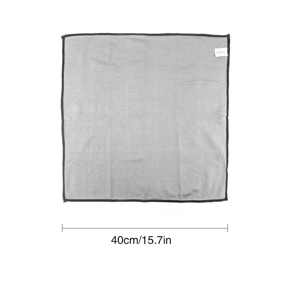 Car Microfiber Glass Cleaning Cloth Towel, 16”x16” Double-Purposed Car Window Windshield Wash Detailing Towel, Lint &amp; Streak Free Quick Clean for Car Window Chrome Mirror LCD Screen