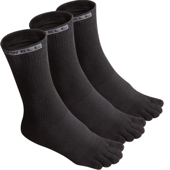 Toe Socks Cotton Athletic Running Five Finger Socks 3 Pairs,Size 7-11