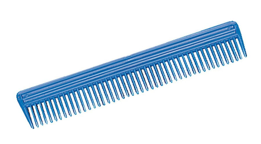 Plastic Animal Comb Blue 9-Inch