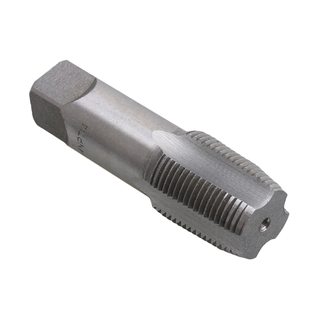 3/4 Inch NPT Pipe Thread Tap Hex Handle Silver Carbon Steel Metric Thread Plug Manual Drill Bit for Thread Processing