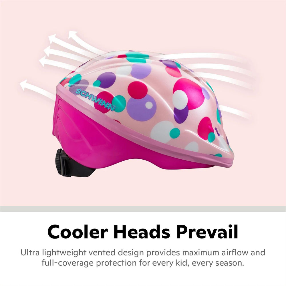 Classic Toddler Bike Helmet for Boys Girls Age 3-5 Years Old, Suggested Fit 48-52 cm, Dial Fit, Full Range Padding, Extended Lower Shell, Integrated Visor, Carnival