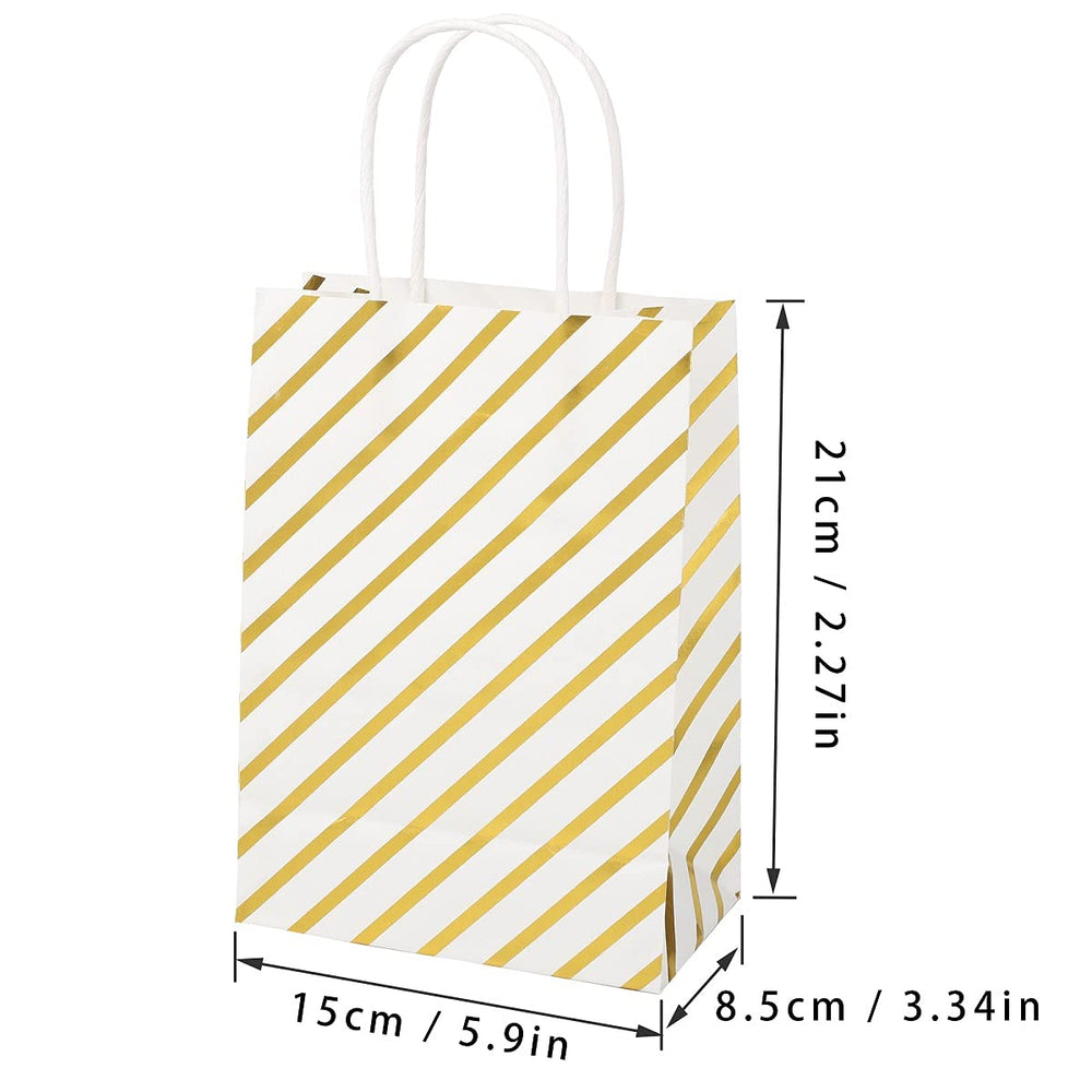 XNX 24 Pack Paper Gift Bags Party Favor Bags Recyclable