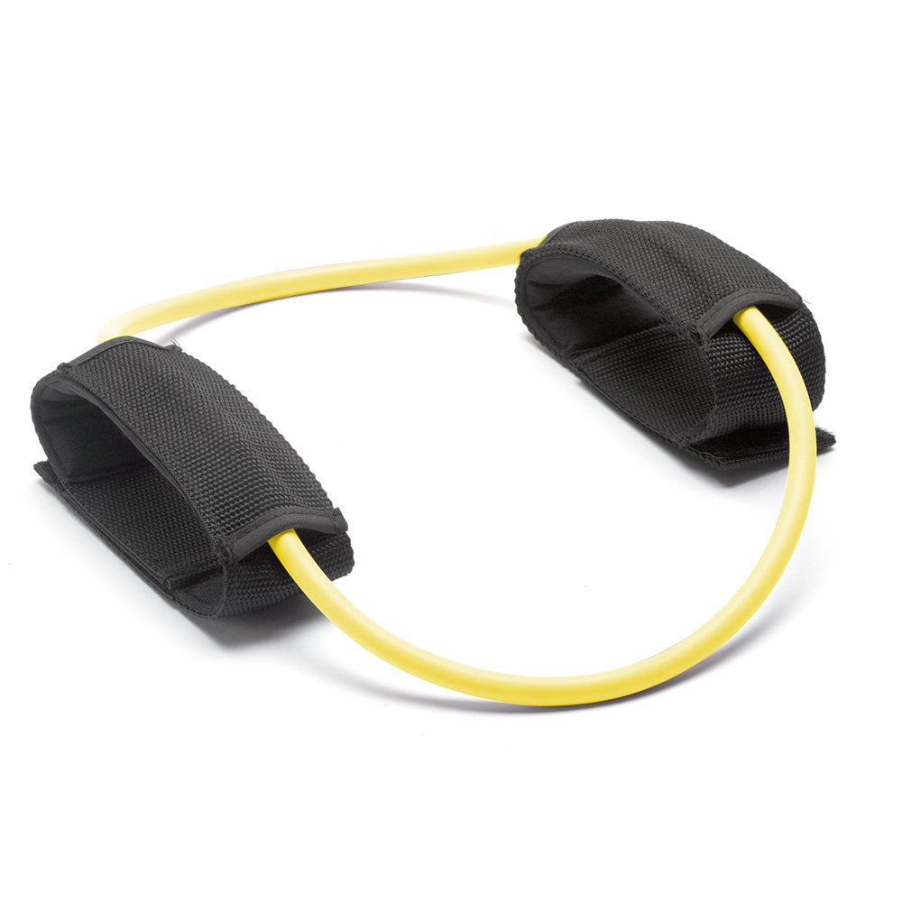 Stott Pilates MERRITHEW Strength Tubing - Ankle, Regular Resistance (Lemon), 35 inch / 89 cm Diameter