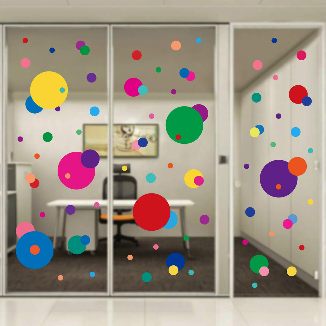 Wall Stickers for Bedroom Living Room, Polka Dot Wall Decals for Kids Boys and Girls (160 Circles)