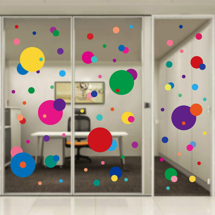Wall Stickers for Bedroom Living Room, Polka Dot Wall Decals for Kids Boys and Girls (160 Circles)