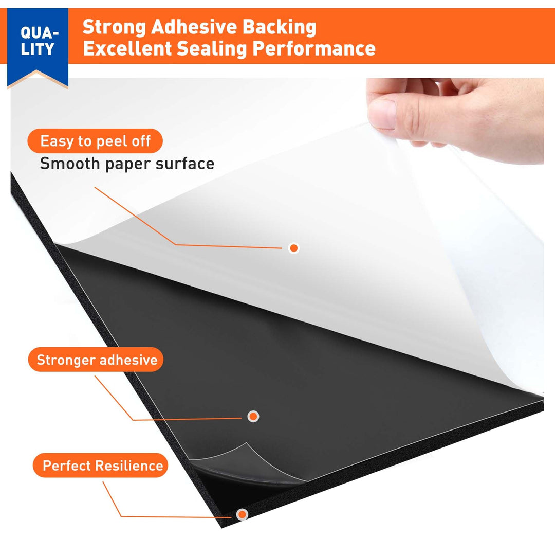 MAGZO 5Pcs Adhesive Foam Padding 1/8 in Thick X 12 in X