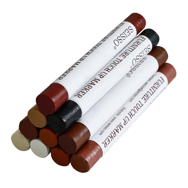 SEISSO Wood Filler Sticks, Furniture Wax Crayons for Sc