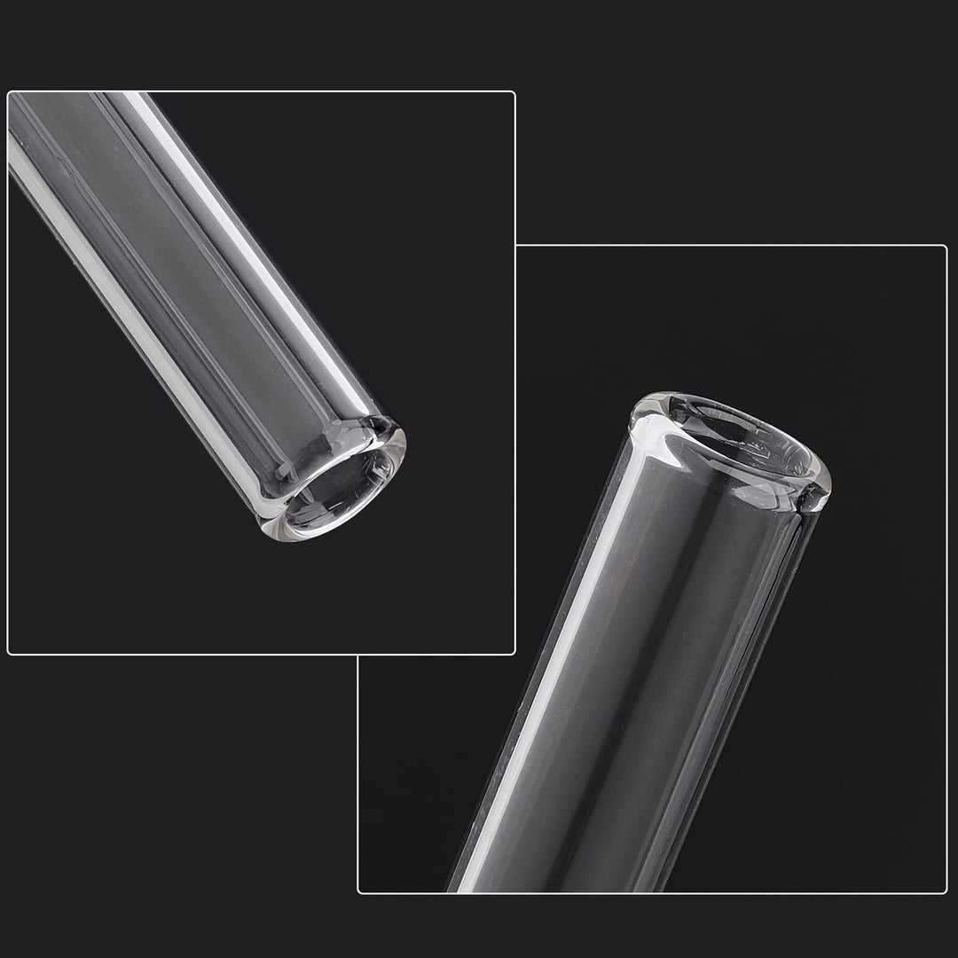 OLYCRAFT 16 Pack Laboratory Glass Tube Borosilicate Gla