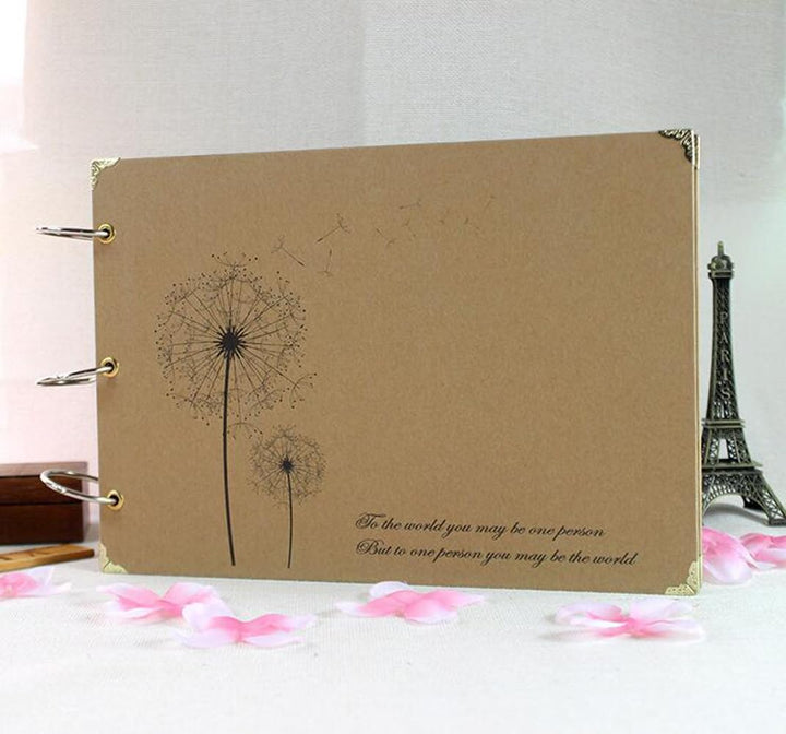 Newcreativetop Scrapbook Vintage Photo Albums Dandelion Printed Surface Ideal Valentines Day Gifts