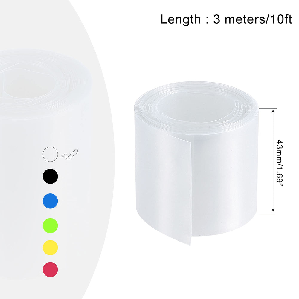 MECCANIXITY Battery Wrap PVC Heat Shrink Tubing 43mm Fl