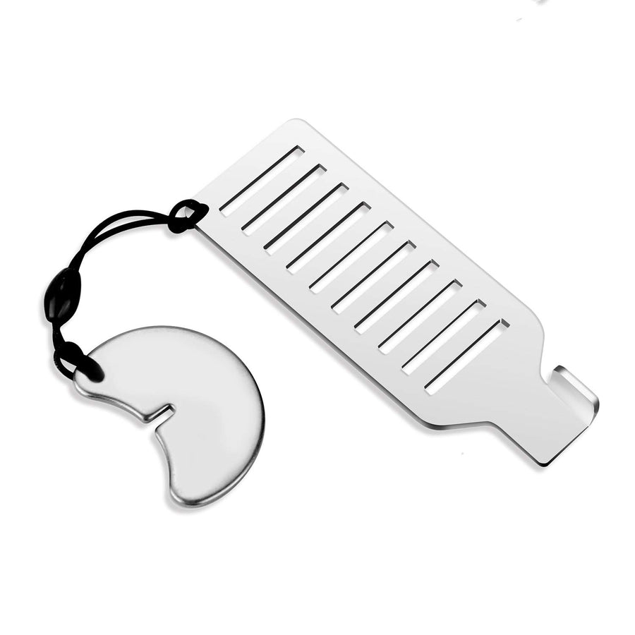 Portable Door Lock for Travel - Improved Travel Door Lock Hotel Door Lock Apartment Security Device Door Jammer Silver