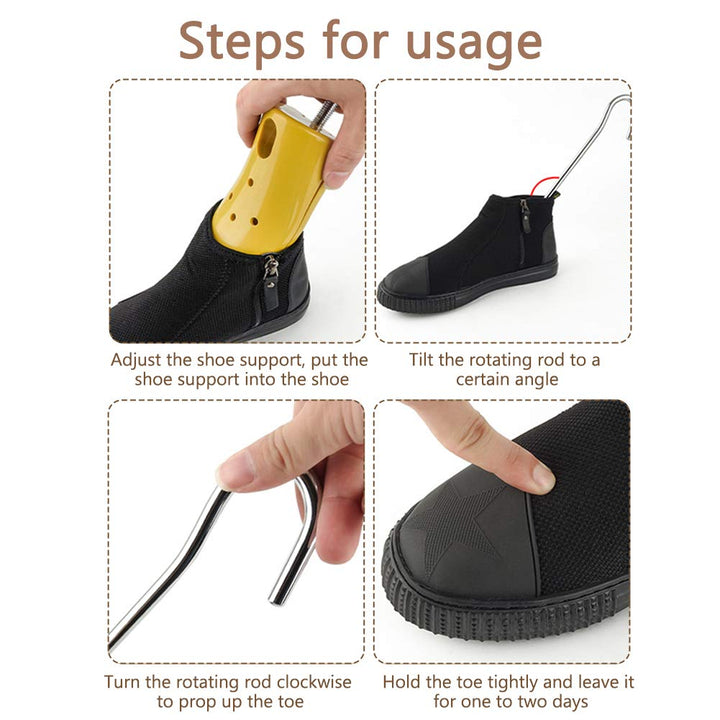 2PCS Shoe Trees,Shoe Stretchers Adjustable Length Width Height Shoe Spreader,Boot Stretcher for Women and Men