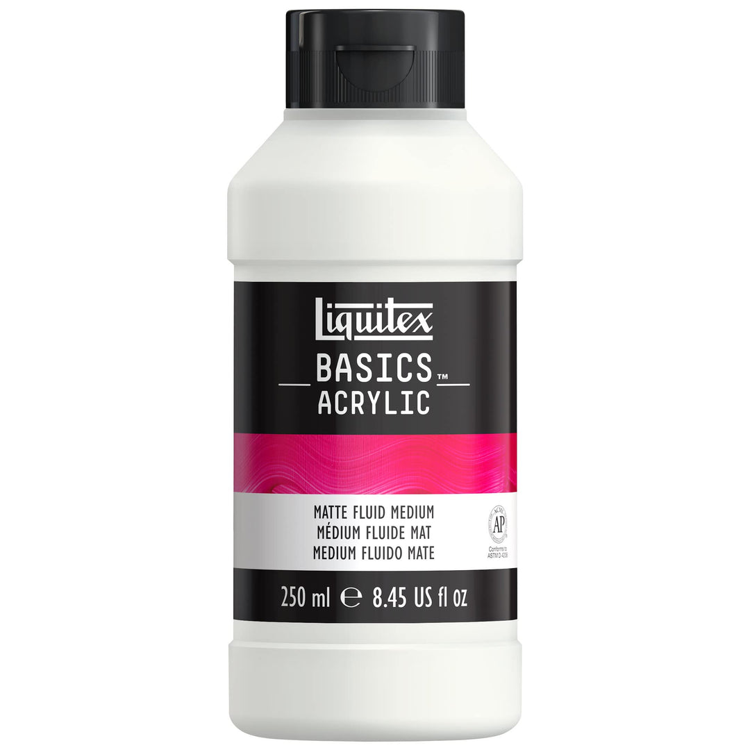 Liquitex BASICS Matte Fluid Medium, 250ml, 8.4-oz