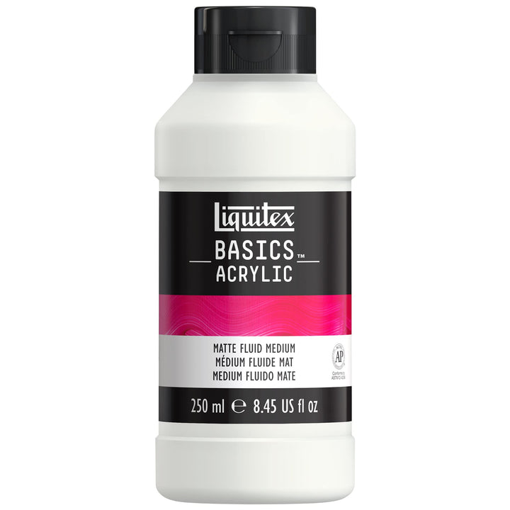 Liquitex BASICS Matte Fluid Medium, 250ml, 8.4-oz