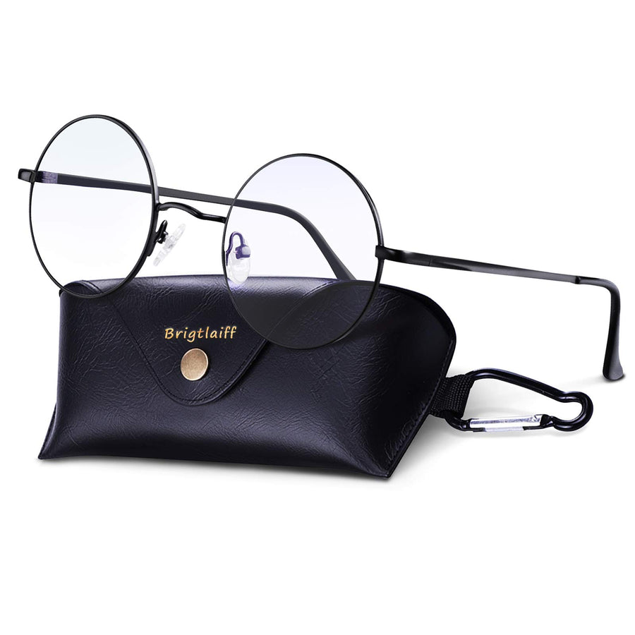 Brigtlaiff Round Blue Light Blocking Glasses for Men Wo