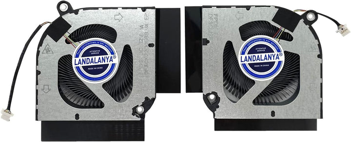 Replacement CPU GPU Cooling Fan for Acer Predator Helios 300 PH315-55 PH317-55 PH317-56 Nitro 5 AN515-58 AN515-58-51R3 AN517-55 N22C1 Series DFSCL12E16486M FPDH DFSCK22D05883M FPDG 12V Fan