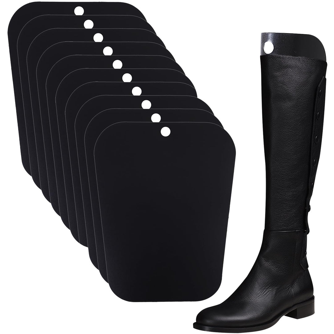 10 Pieces (5 Pairs) Boot Shaper Form Inserts Boots Tall Support for Women and Men (12 inches, Black)