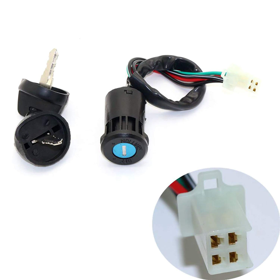 4 Wire Ignition Key Switch for 50cc 110cc 125cc 250cc Pit Quad Dirt Bike ATV Motorcycle Parts Dust Proof Key Case