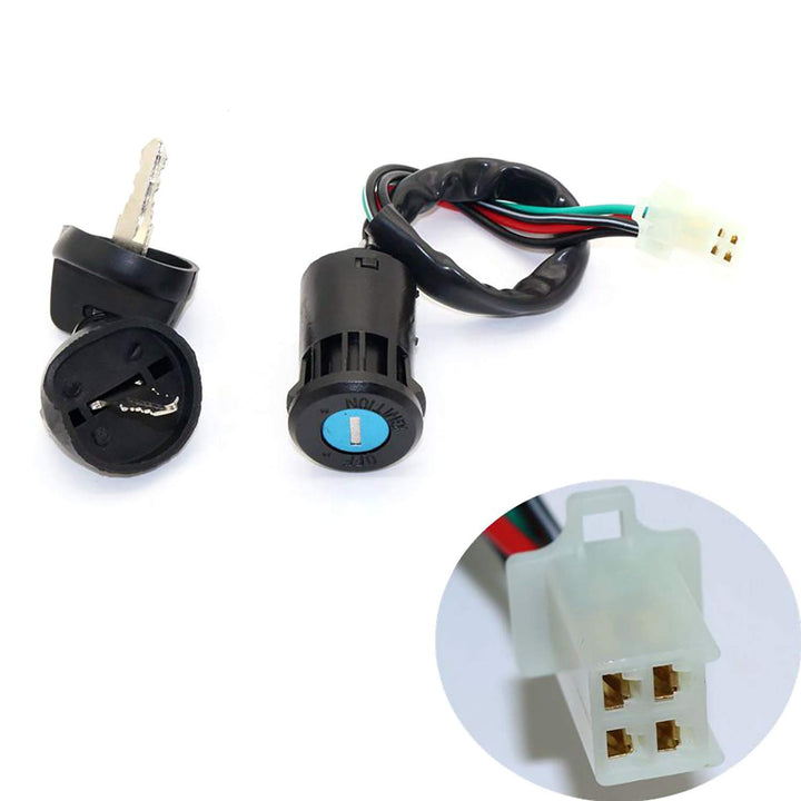 4 Wire Ignition Key Switch for 50cc 110cc 125cc 250cc Pit Quad Dirt Bike ATV Motorcycle Parts Dust Proof Key Case