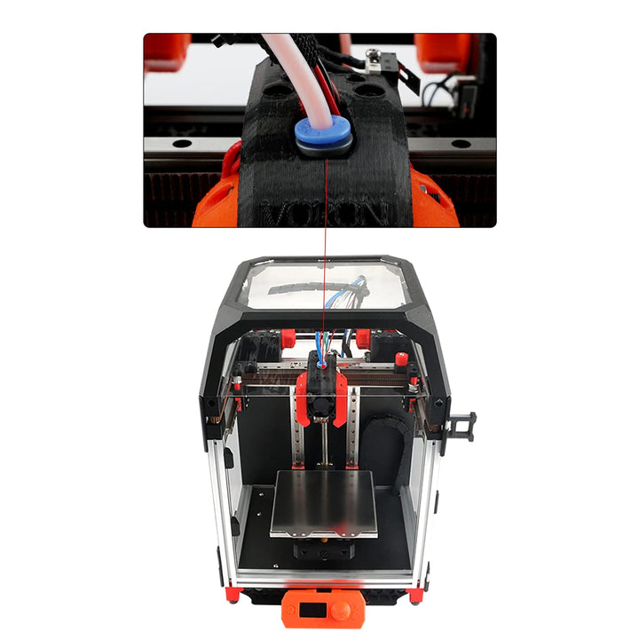 3D Printer Extruder Parts Bowde ECAS04 Teflo Pneumatic Fitting Straight Quick in Print Extruder Embedded Collet Clips for PTFE for DIY Voro Project or Other Tube PTFE BCZAMD-5Pcs