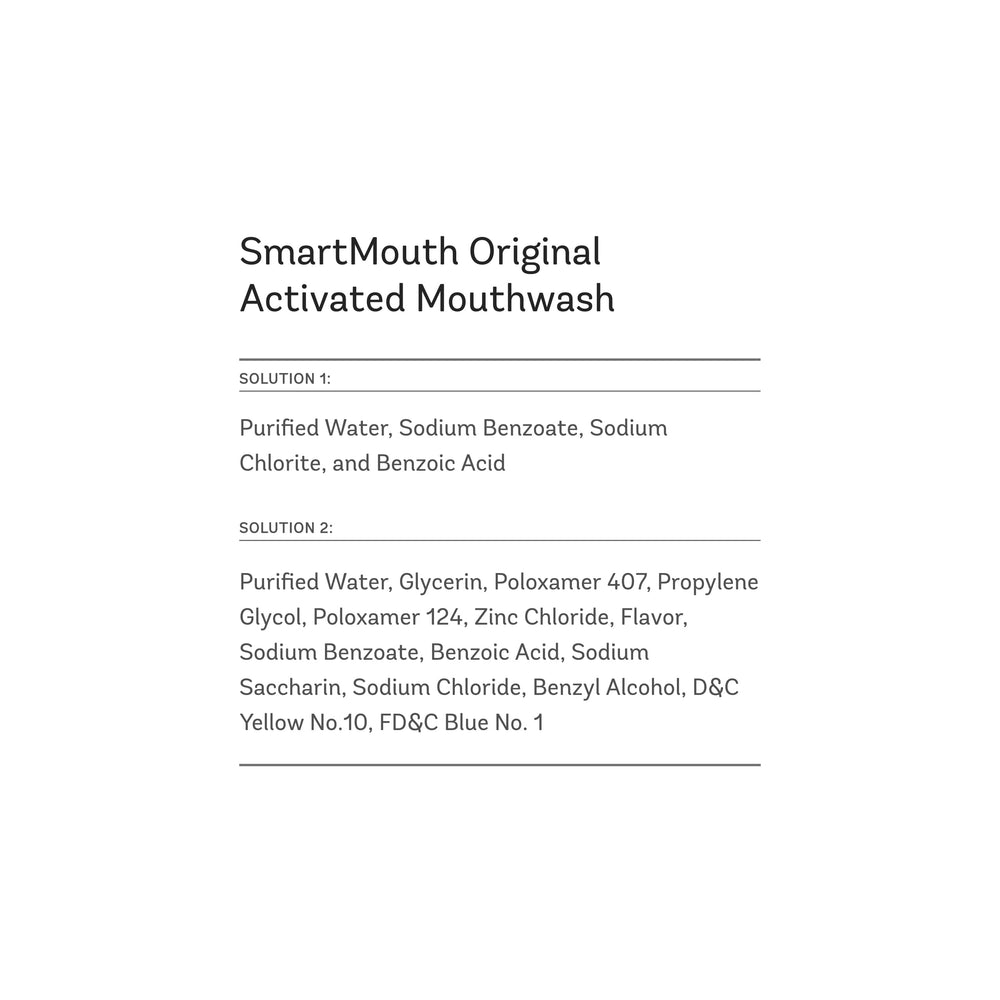 SmartMouth Mouthwash Travel Packets for 24 Hours of Fre