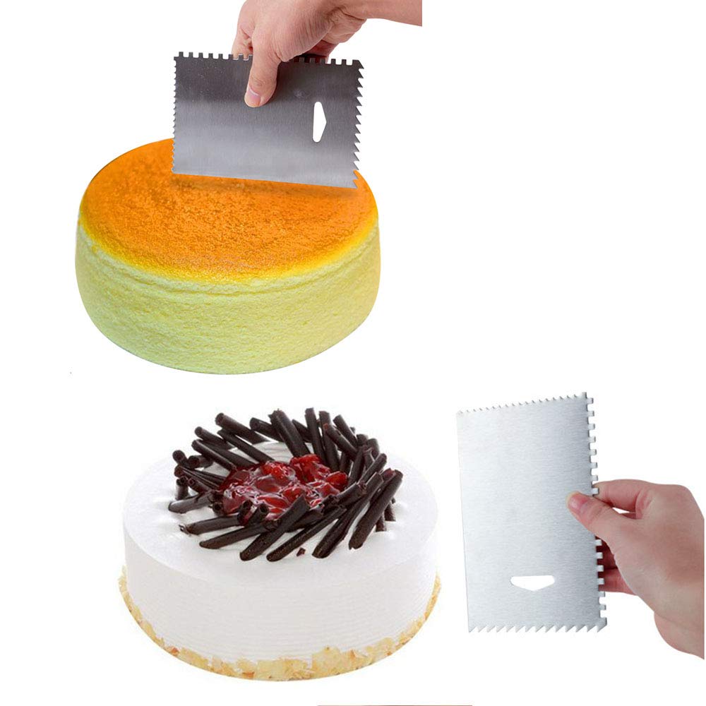 2PCS Stainless Steel Serrated Scraper Crafts Tool for Sculpture Ceramic