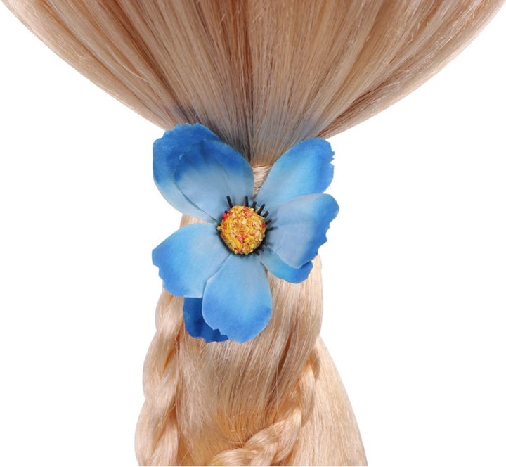 Princess Rapunzel Wig Rapunzel Braid with Princess Tiara Necklace Gloves Princess Rapunzel Dress Up Costume Cosplay Accessories for Kids Girls