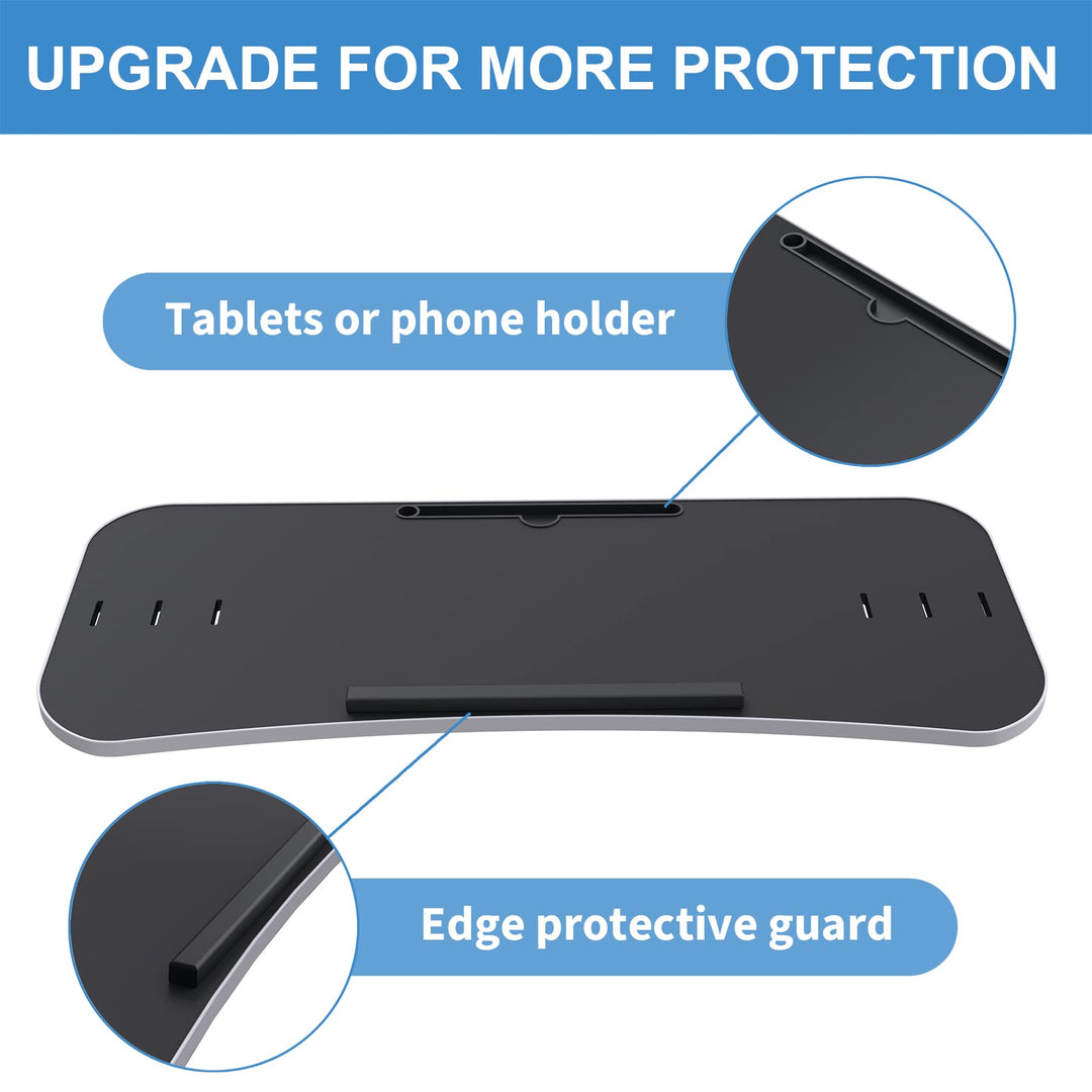Treadmill Desk Attachment, Universal Treadmill Laptop Desk, Treadmill Laptop Holder, Ergonomic Platform for Notebooks, Tablets, Laptops, Workstation for Treadmill Handlebars up to 36 inches